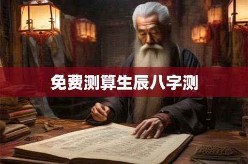免费测算生辰八字测