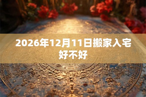 2026年12月11日搬家入宅好不好