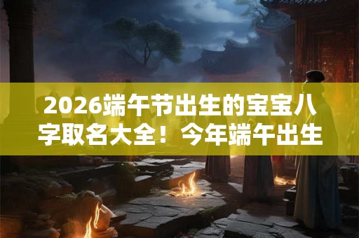 2026端午节出生的宝宝八字取名大全！今年端午出生的孩子起名宜用字