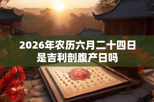 2026年农历六月二十四日是吉利剖腹产日吗 2026年农历六月二十四日是吉利剖腹产日吗