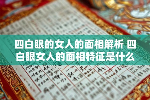 四白眼的女人的面相解析 四白眼女人的面相特征是什么