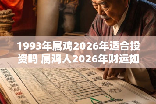 1993年属鸡2026年适合投资吗 属鸡人2026年财运如何