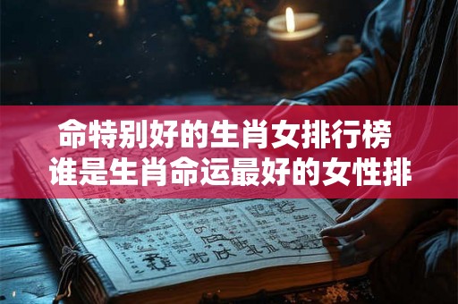 命特别好的生肖女排行榜 谁是生肖命运最好的女性排行榜