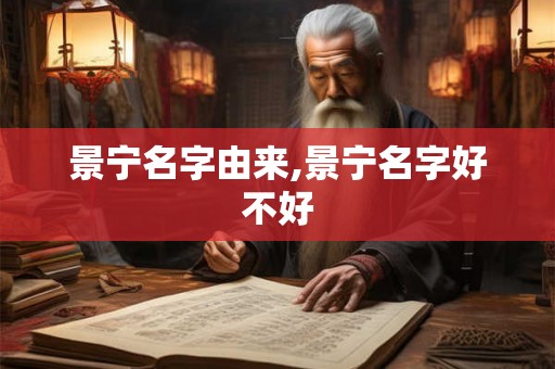 景宁名字由来,景宁名字好不好