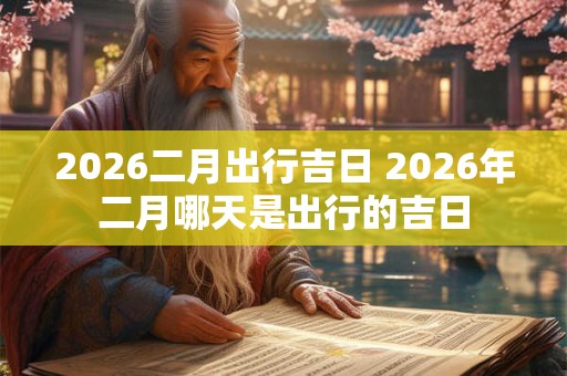 2026二月出行吉日 2026年二月哪天是出行的吉日