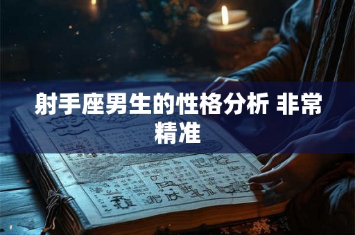 射手座男生的性格分析 非常精准