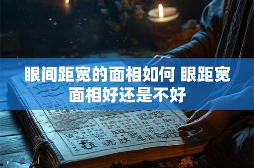 眼间距宽的面相如何 眼距宽面相好还是不好