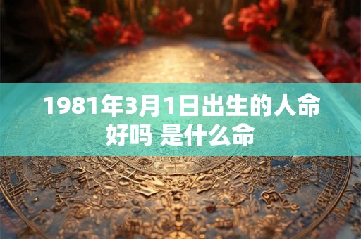 1981年3月1日出生的人命好吗 是什么命
