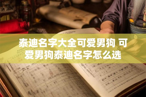 泰迪名字大全可爱男狗 可爱男狗泰迪名字怎么选