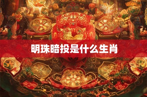 明珠暗投是什么生肖