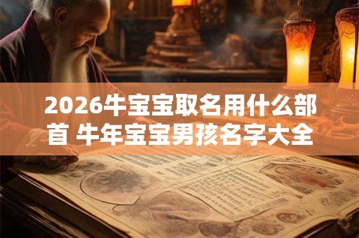 2026牛宝宝取名用什么部首 牛年宝宝男孩名字大全 2026牛宝宝取名用什么部首 牛年宝宝男孩名字大全