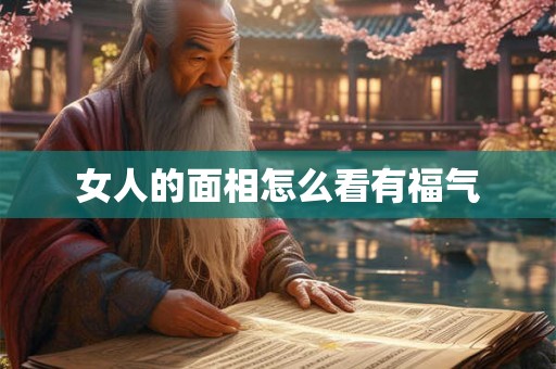 女人的面相怎么看有福气
