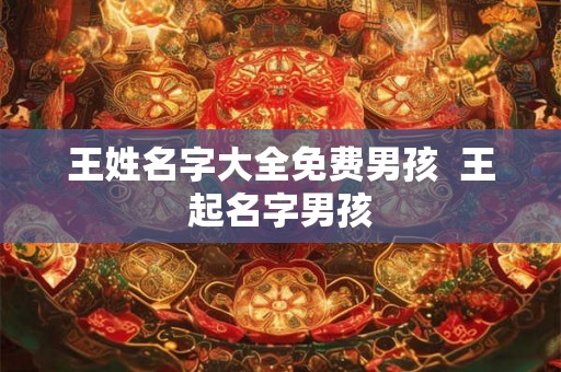 王姓名字大全免费男孩 王起名字男孩 王姓名字大全免费男孩 王起名字男孩