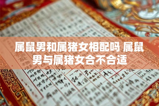 属鼠男和属猪女相配吗 属鼠男与属猪女合不合适