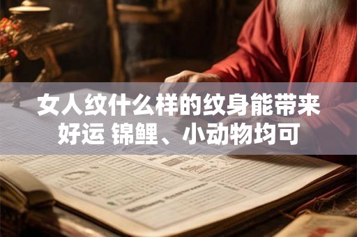女人纹什么样的纹身能带来好运 锦鲤、小动物均可