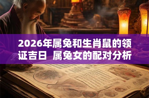 2026年属兔和生肖鼠的领证吉日  属兔女的配对分析