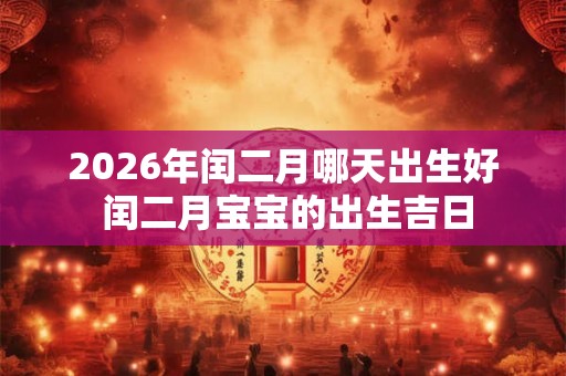 2026年闰二月哪天出生好 闰二月宝宝的出生吉日