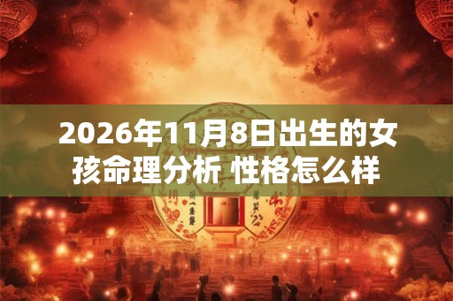2026年11月8日出生的女孩命理分析 性格怎么样