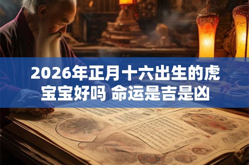 2026年正月十六出生的虎宝宝好吗 命运是吉是凶