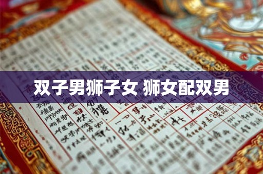 双子男狮子女 狮女配双男