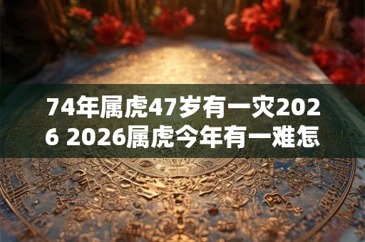 74年属虎47岁有一灾2026 2026属虎今年有一难怎么破解