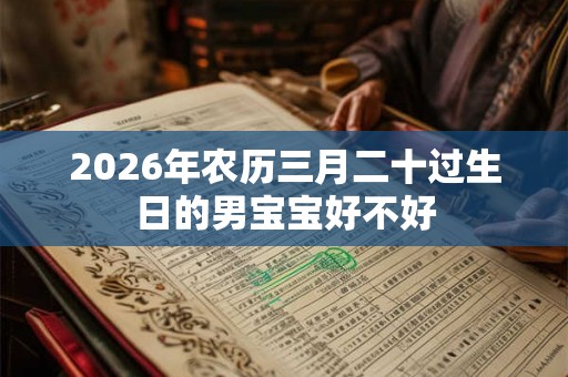 2026年农历三月二十过生日的男宝宝好不好