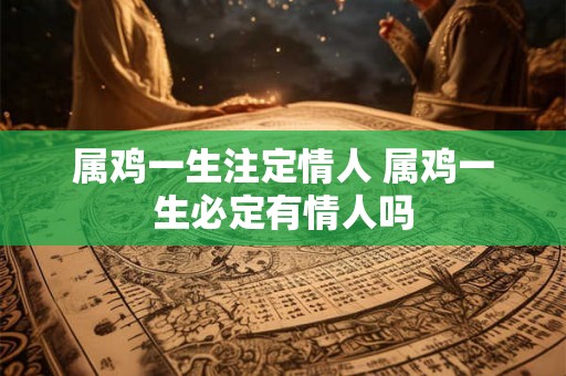 属鸡一生注定情人 属鸡一生必定有情人吗