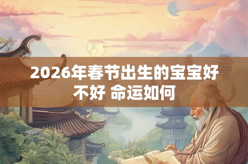 2026年春节出生的宝宝好不好 命运如何