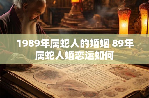 1989年属蛇人的婚姻 89年属蛇人婚恋运如何