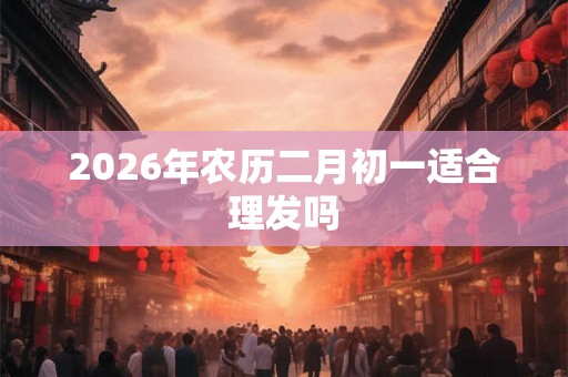 2026年农历二月初一适合理发吗 2026年农历二月初一适合理发吗