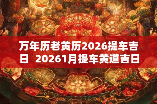 万年历老黄历2026提车吉日  20261月提车黄道吉日
