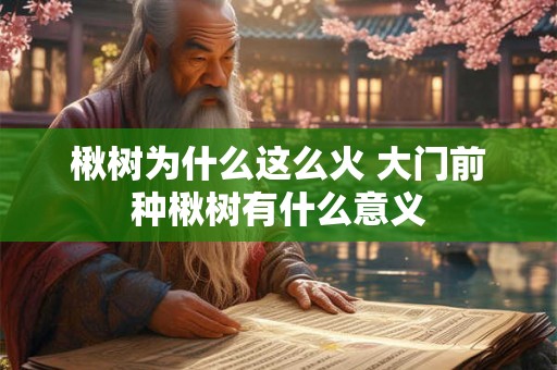 楸树为什么这么火 大门前种楸树有什么意义
