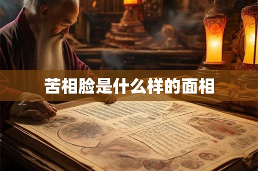 苦相脸是什么样的面相