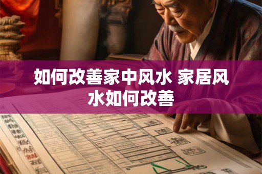 如何改善家中风水 家居风水如何改善