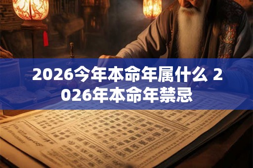 2026今年本命年属什么 2026年本命年禁忌