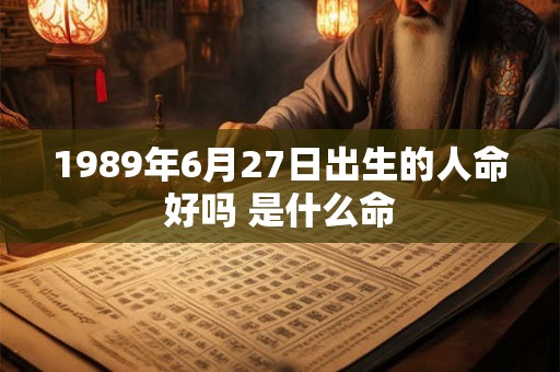 1989年6月27日出生的人命好吗 是什么命