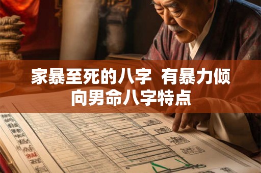 家暴至死的八字  有暴力倾向男命八字特点