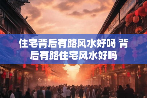 住宅背后有路风水好吗 背后有路住宅风水好吗