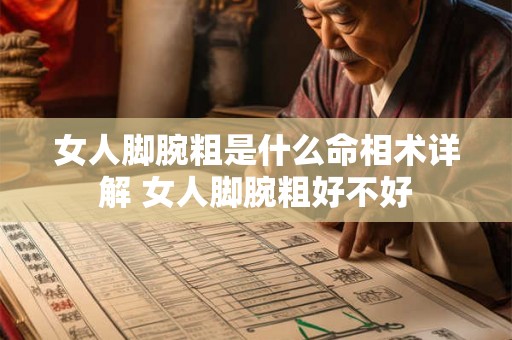 女人脚腕粗是什么命相术详解 女人脚腕粗好不好