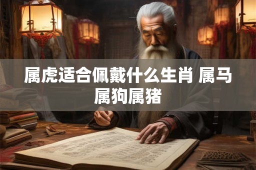 属虎适合佩戴什么生肖 属马属狗属猪