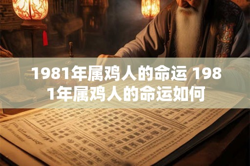 1981年属鸡人的命运 1981年属鸡人的命运如何 1981年属鸡人的命运 1981年属鸡人的命运如何