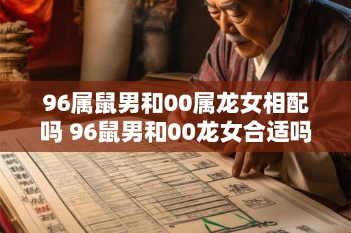 96属鼠男和00属龙女相配吗 96鼠男和00龙女合适吗