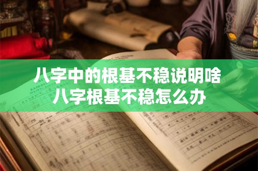 八字中的根基不稳说明啥 八字根基不稳怎么办 八字中的根基不稳说明啥 八字根基不稳怎么办