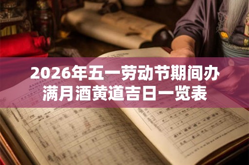 2026年五一劳动节期间办满月酒黄道吉日一览表 2026年五一劳动节期间办满月酒黄道吉日一览表