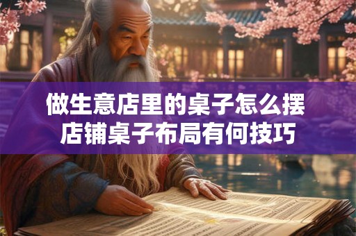 做生意店里的桌子怎么摆 店铺桌子布局有何技巧