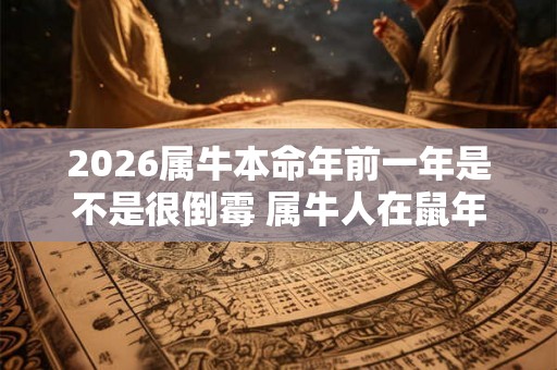 2026属牛本命年前一年是不是很倒霉 属牛人在鼠年里运势如何
