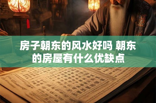 房子朝东的风水好吗 朝东的房屋有什么优缺点