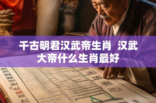 千古明君汉武帝生肖  汉武大帝什么生肖最好