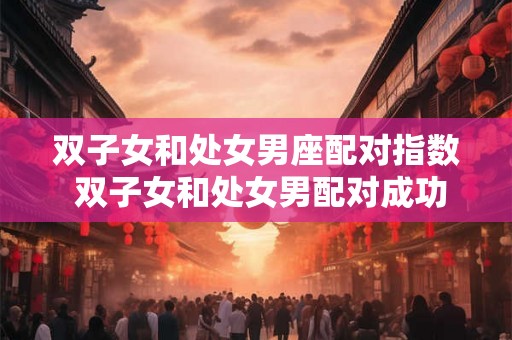 双子女和处女男座配对指数 双子女和处女男配对成功几率 双子女和处女男座配对指数 双子女和处女男配对成功几率