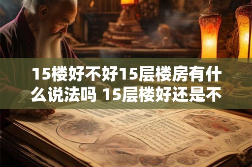 15楼好不好15层楼房有什么说法吗 15层楼好还是不好